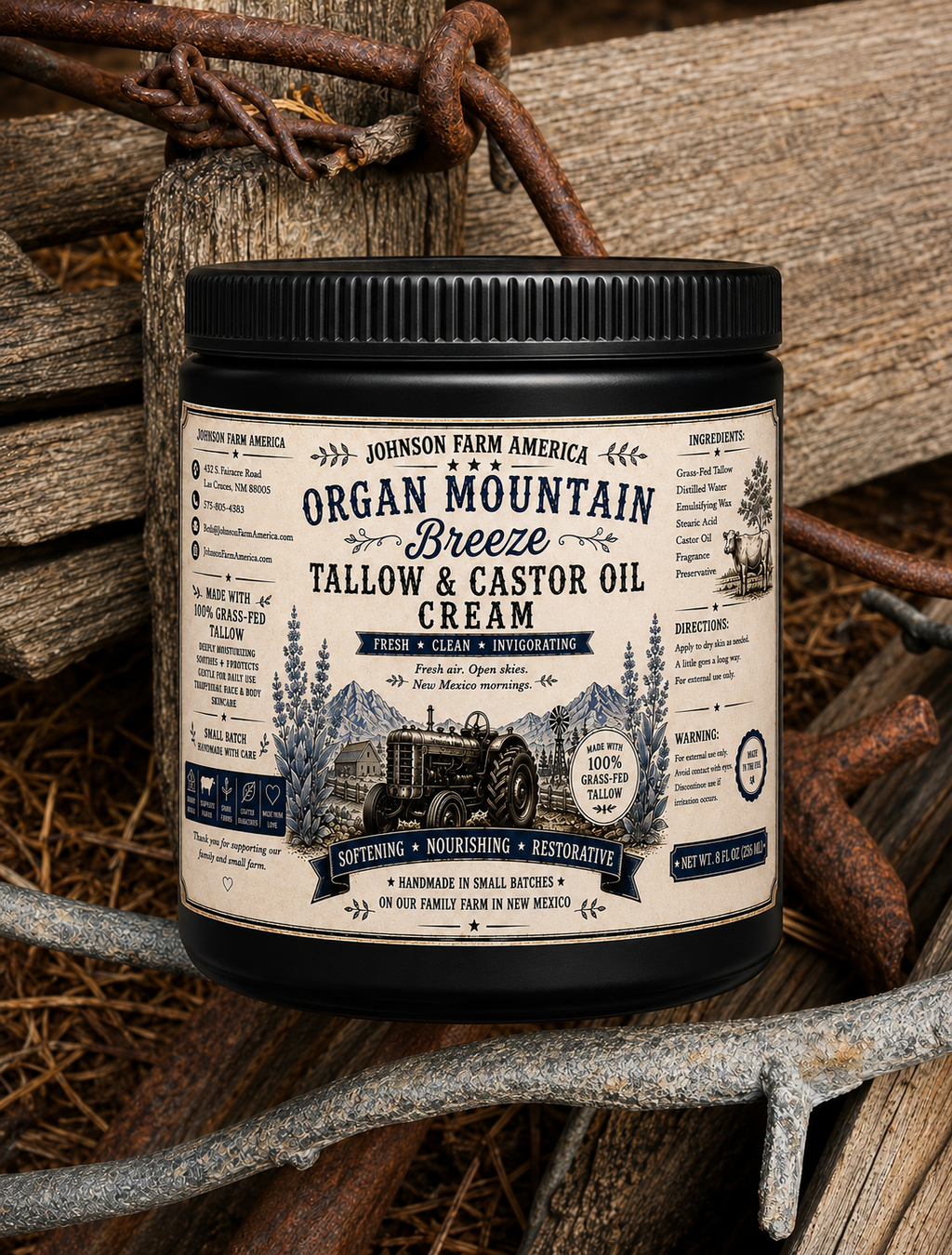Organ Mountain Breeze Tallow & Castor Oil Cream