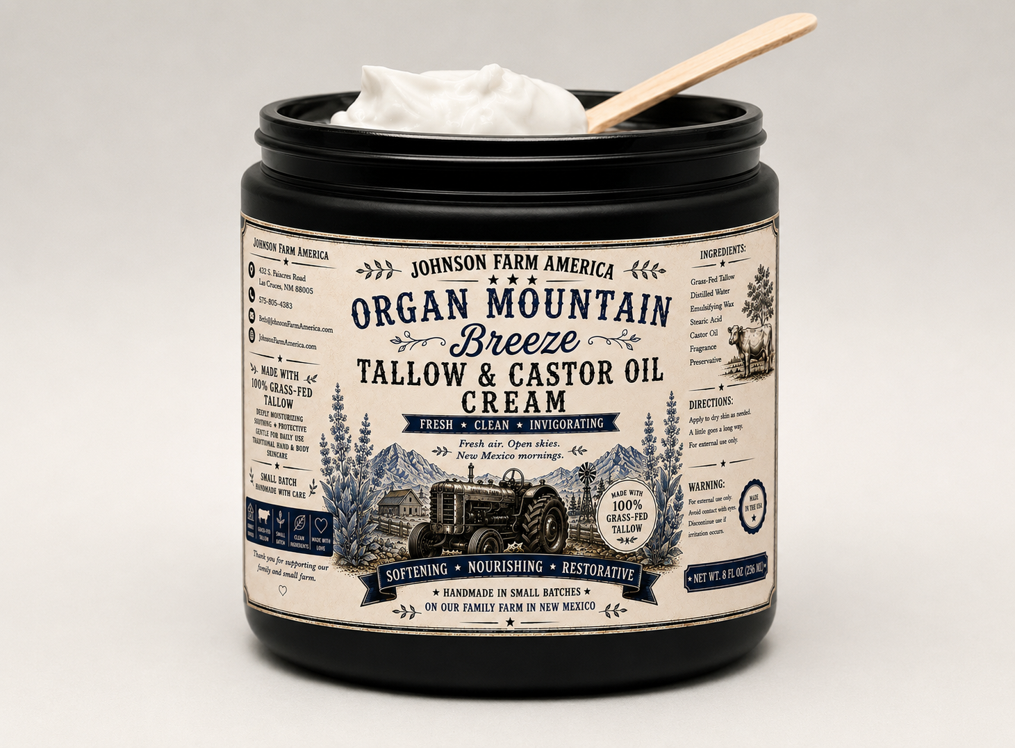 Organ Mountain Breeze Tallow & Castor Oil Cream